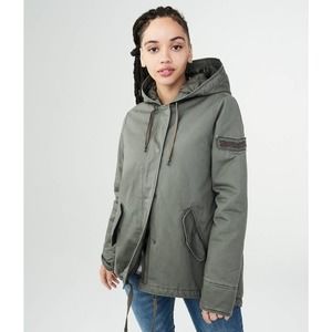 Aeropostale Solid Swing Parka Size XS
